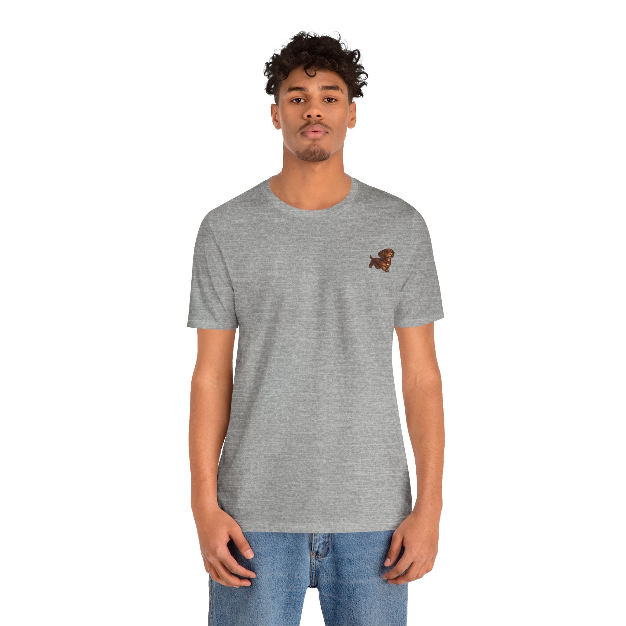Minimalist Dachshund Graphic T-Shirt Style #6