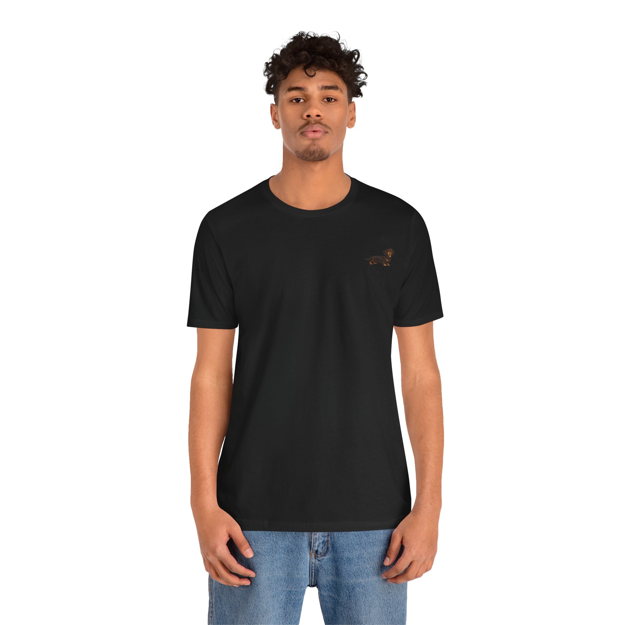 Minimalist Dachshund Graphic T-Shirt Style #2