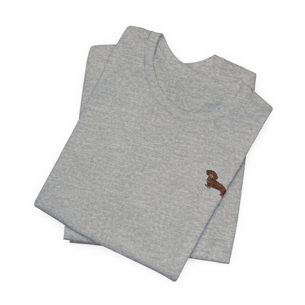 Minimalist Dachshund Graphic T-Shirt