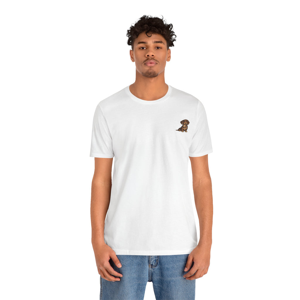Minimalist Dachshund Graphic T-Shirt Style #5