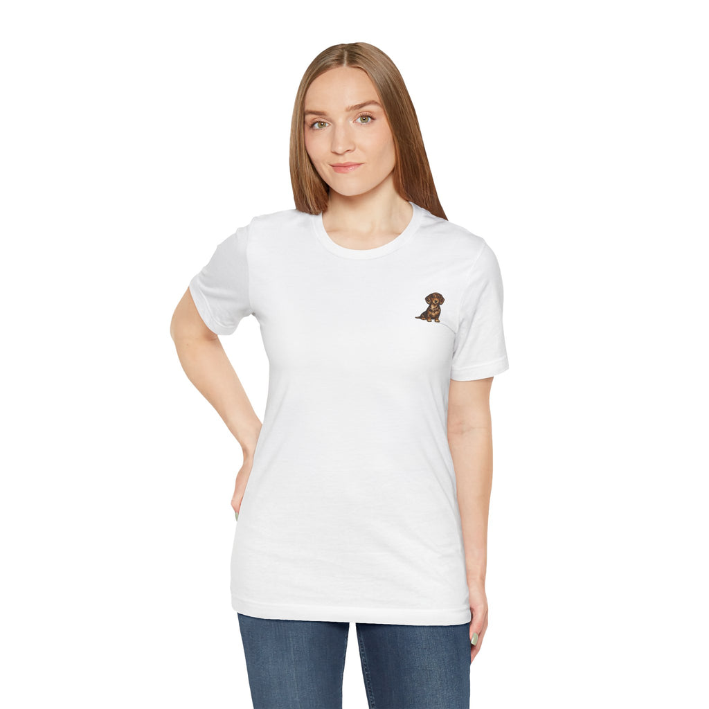 Minimalist Dachshund Graphic T-Shirt Style #5