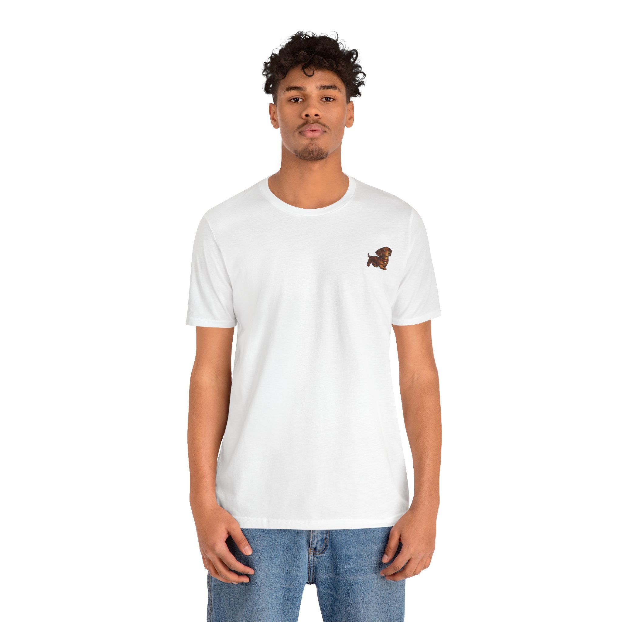 Minimalist Dachshund Graphic T-Shirt Style #6