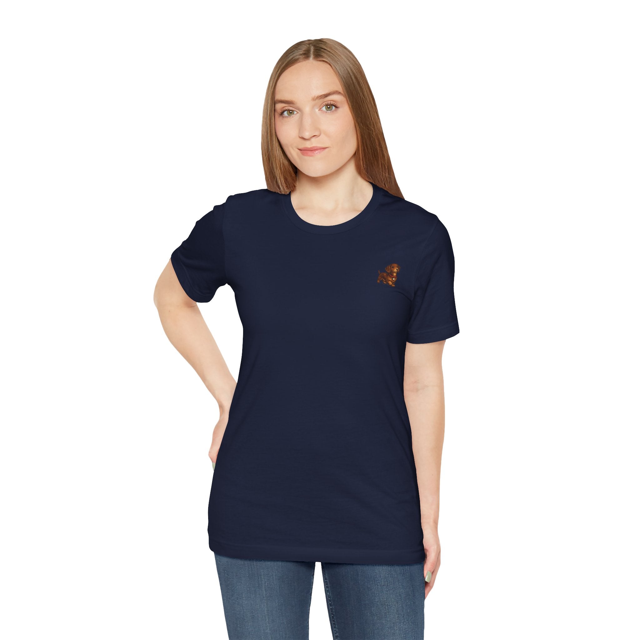 Minimalist Dachshund Graphic T-Shirt Style #6