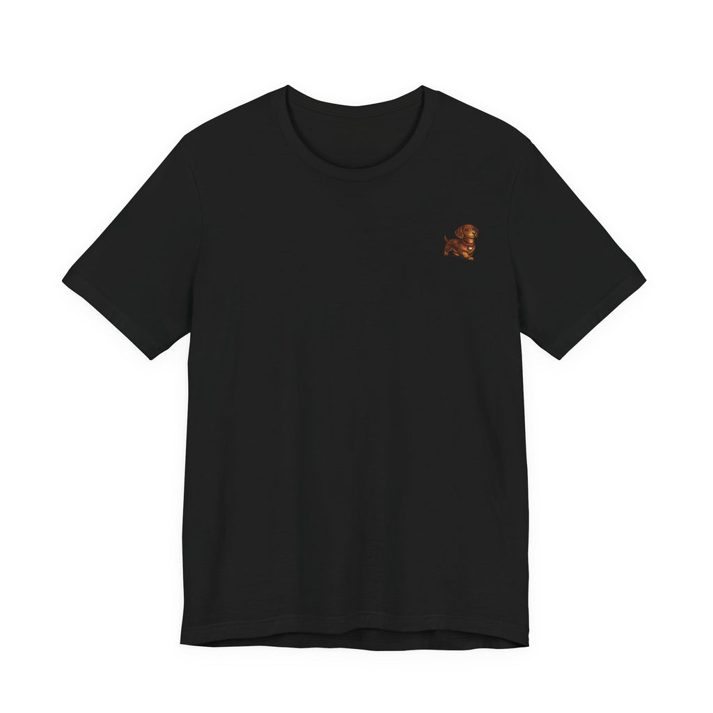 Minimalist Dachshund Graphic T-Shirt Style #6