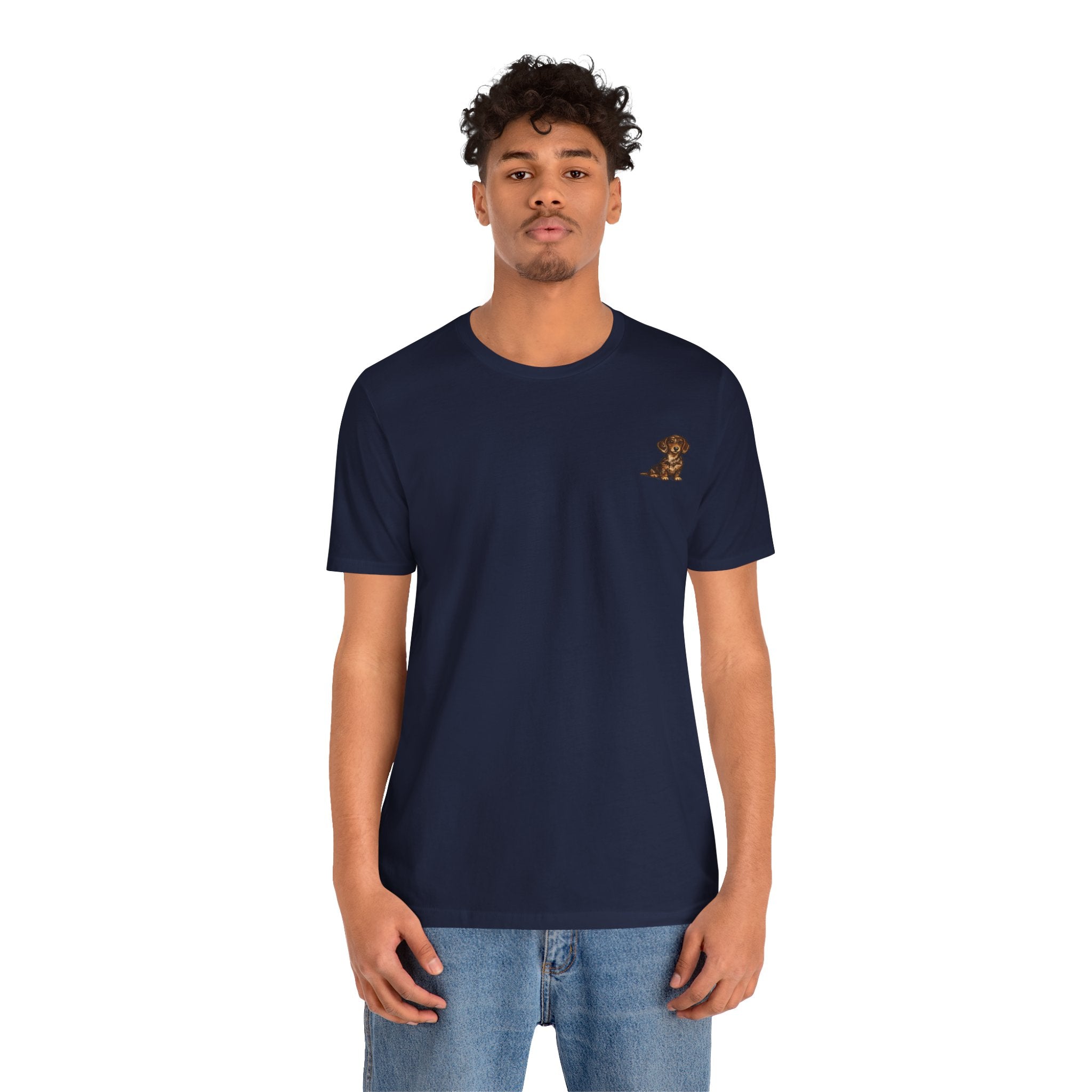 Minimalist Dachshund Graphic T-Shirt Style #5