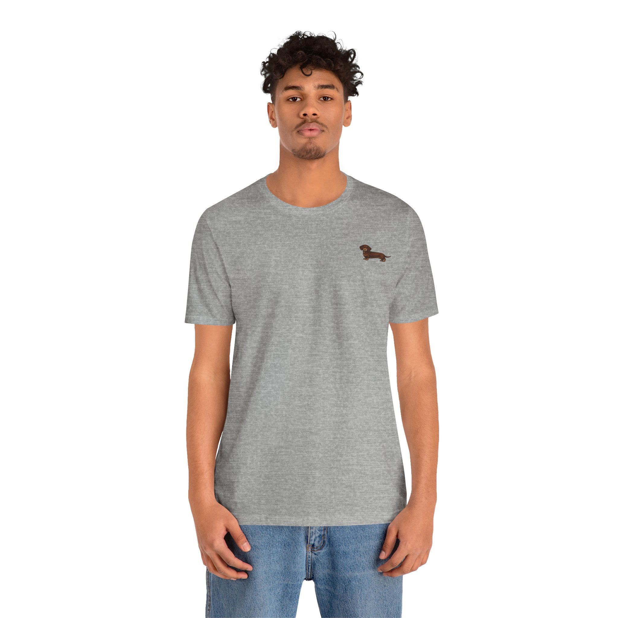 Minimalist Dachshund Graphic T-Shirt
