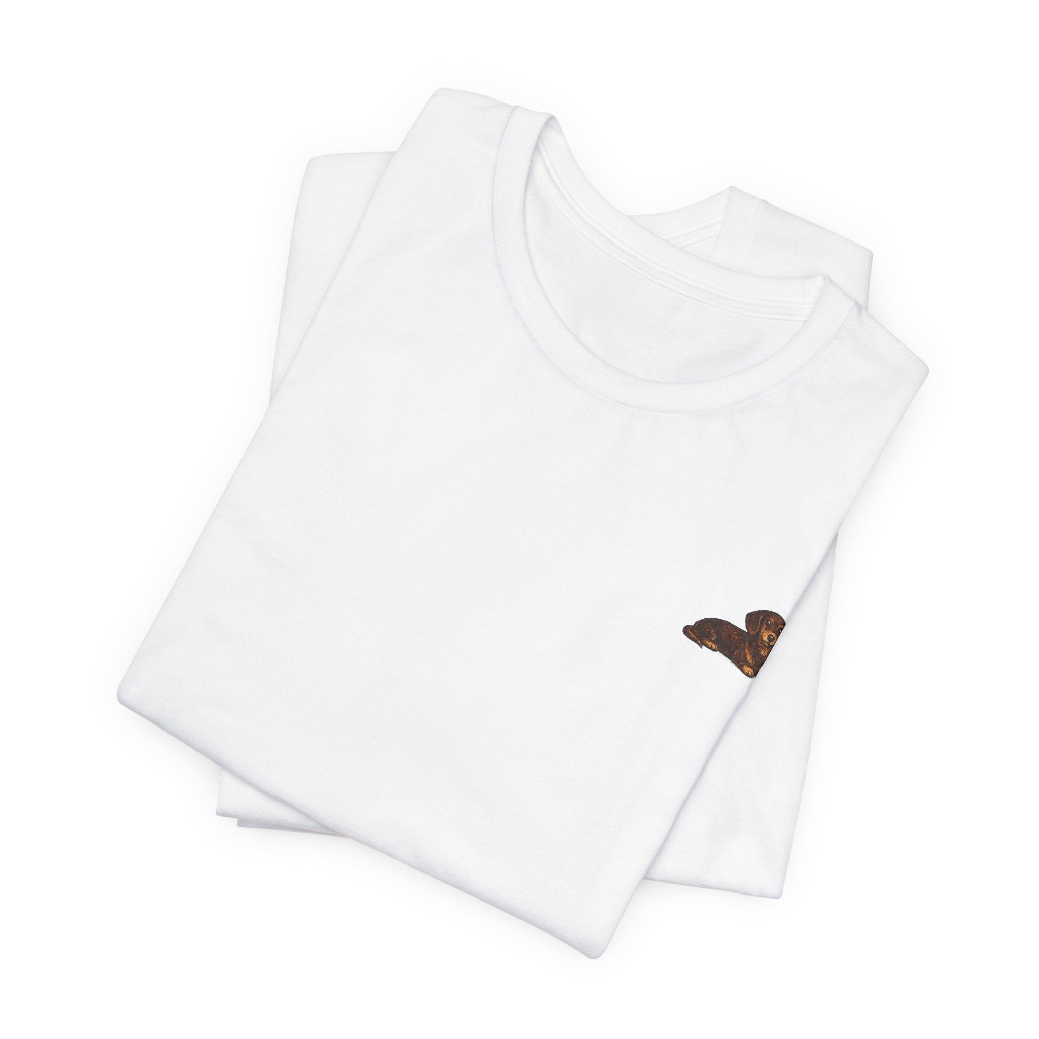Minimalist Dachshund Graphic T-Shirt Style #4