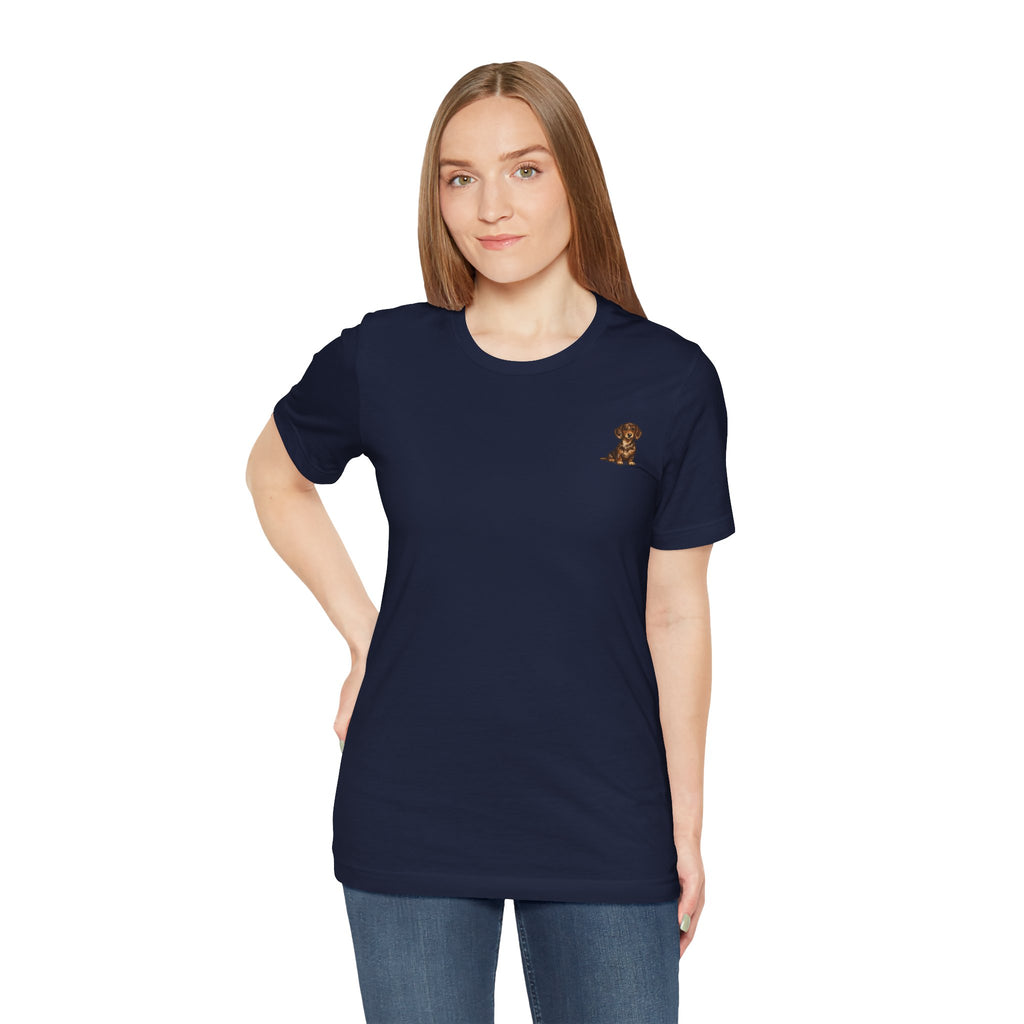 Minimalist Dachshund Graphic T-Shirt Style #5