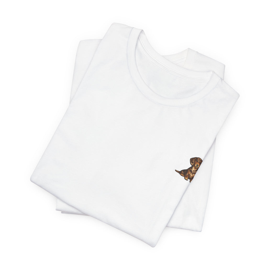 Minimalist Dachshund Graphic T-Shirt Style #5