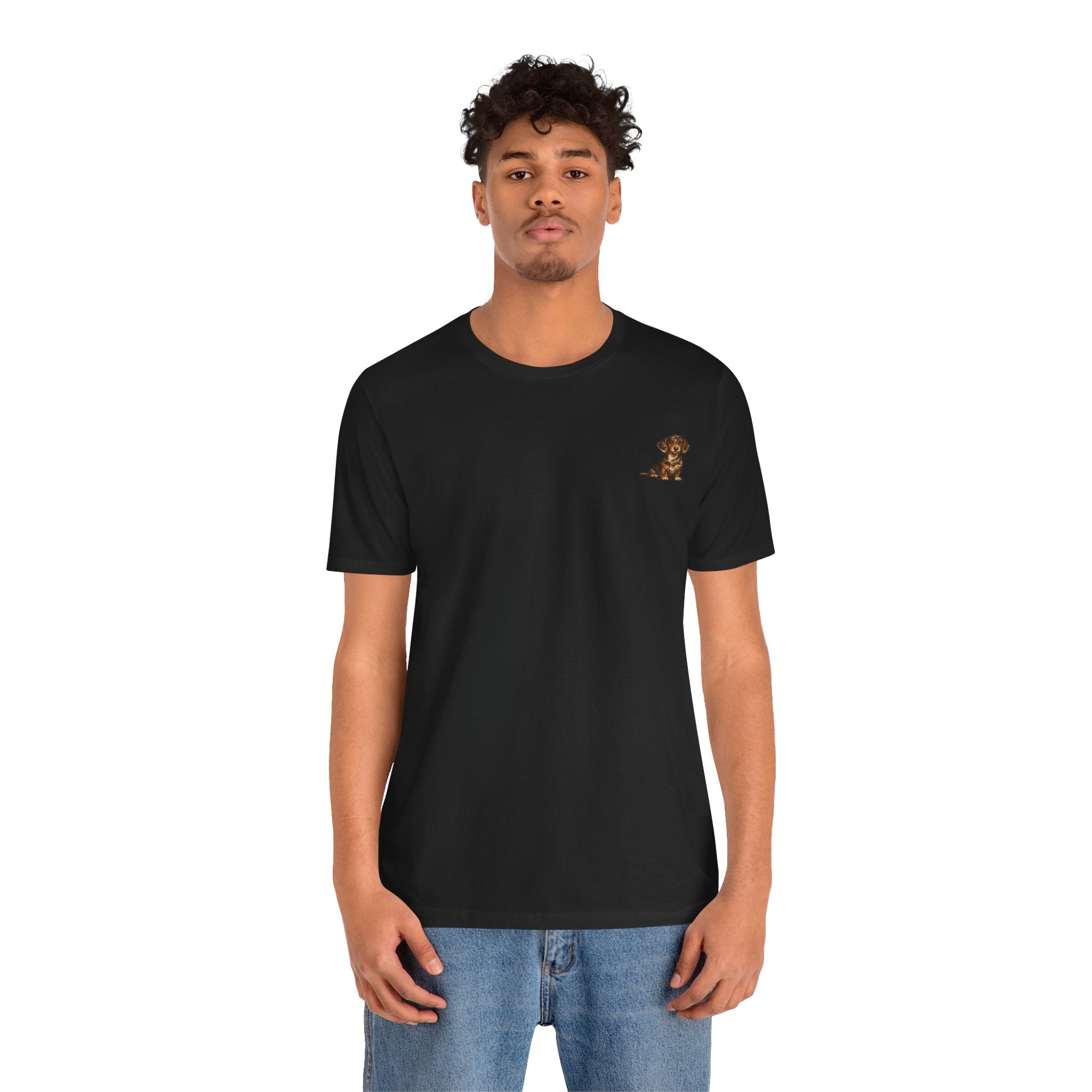 Minimalist Dachshund Graphic T-Shirt Style #5